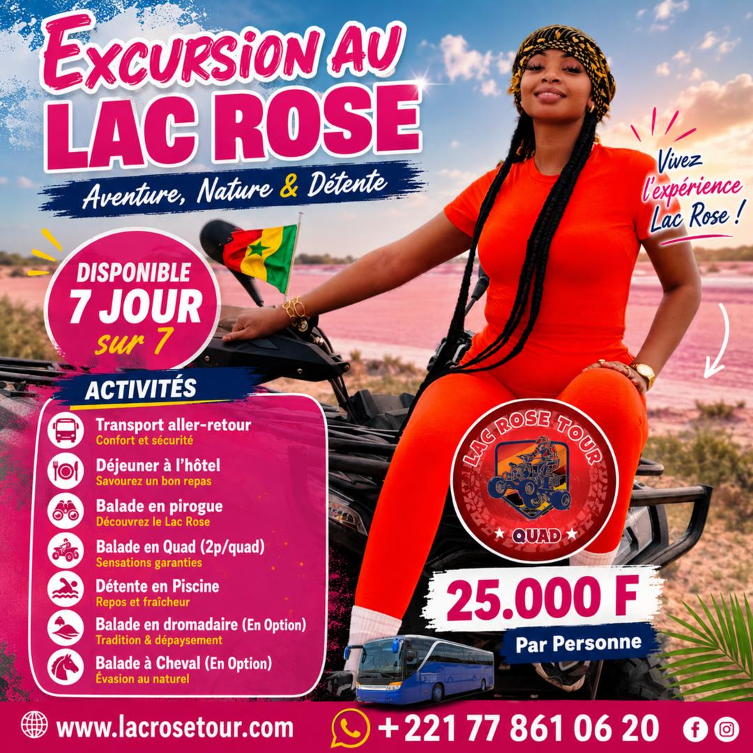 Excursion au Lac Rose